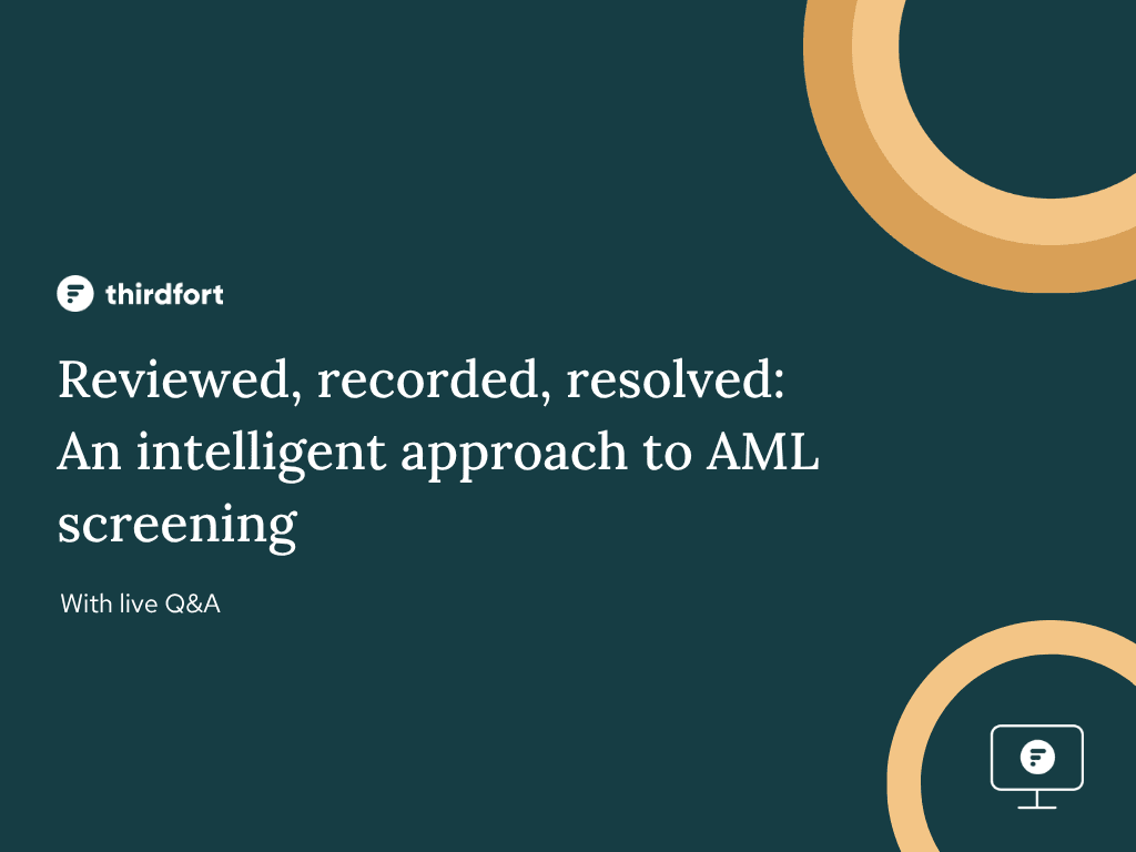 AML screening - storyblok