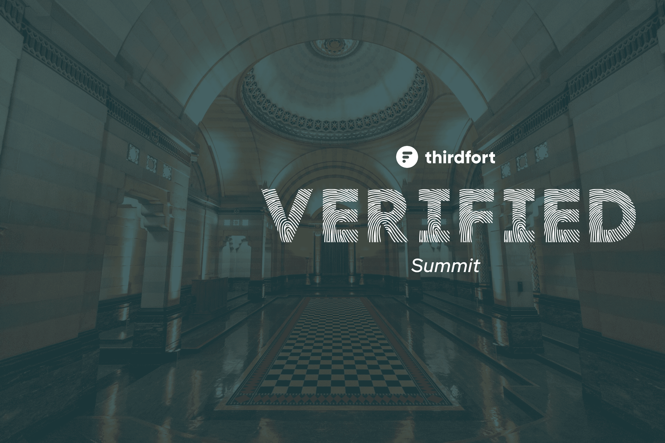 logo on background of venue