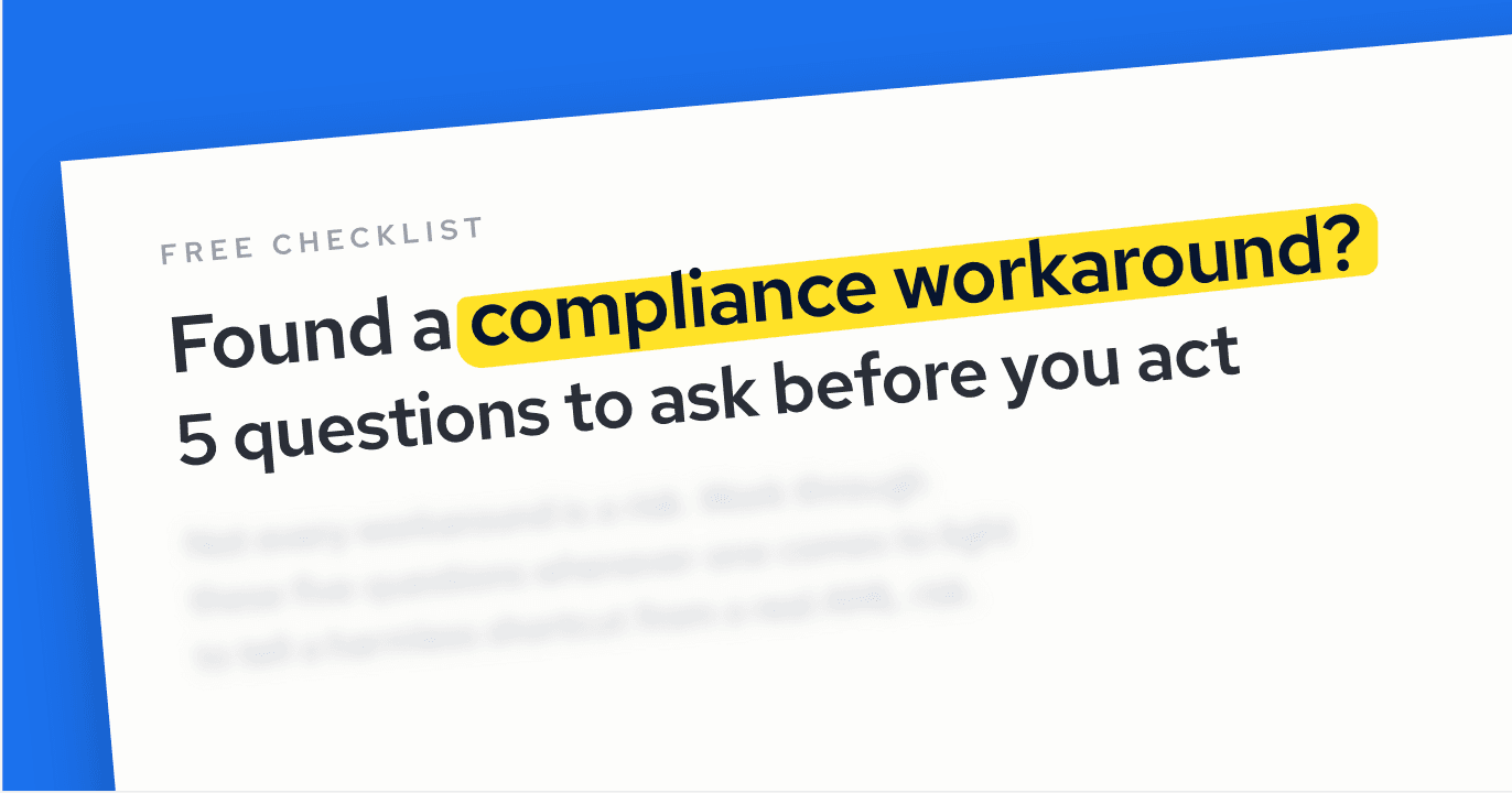 compliance worksheet