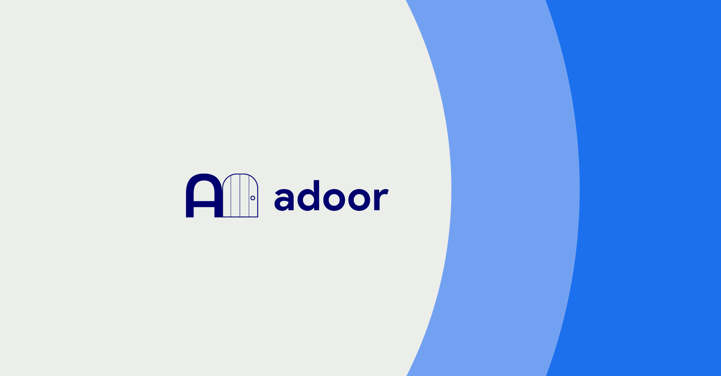 Adoor logo on grey background