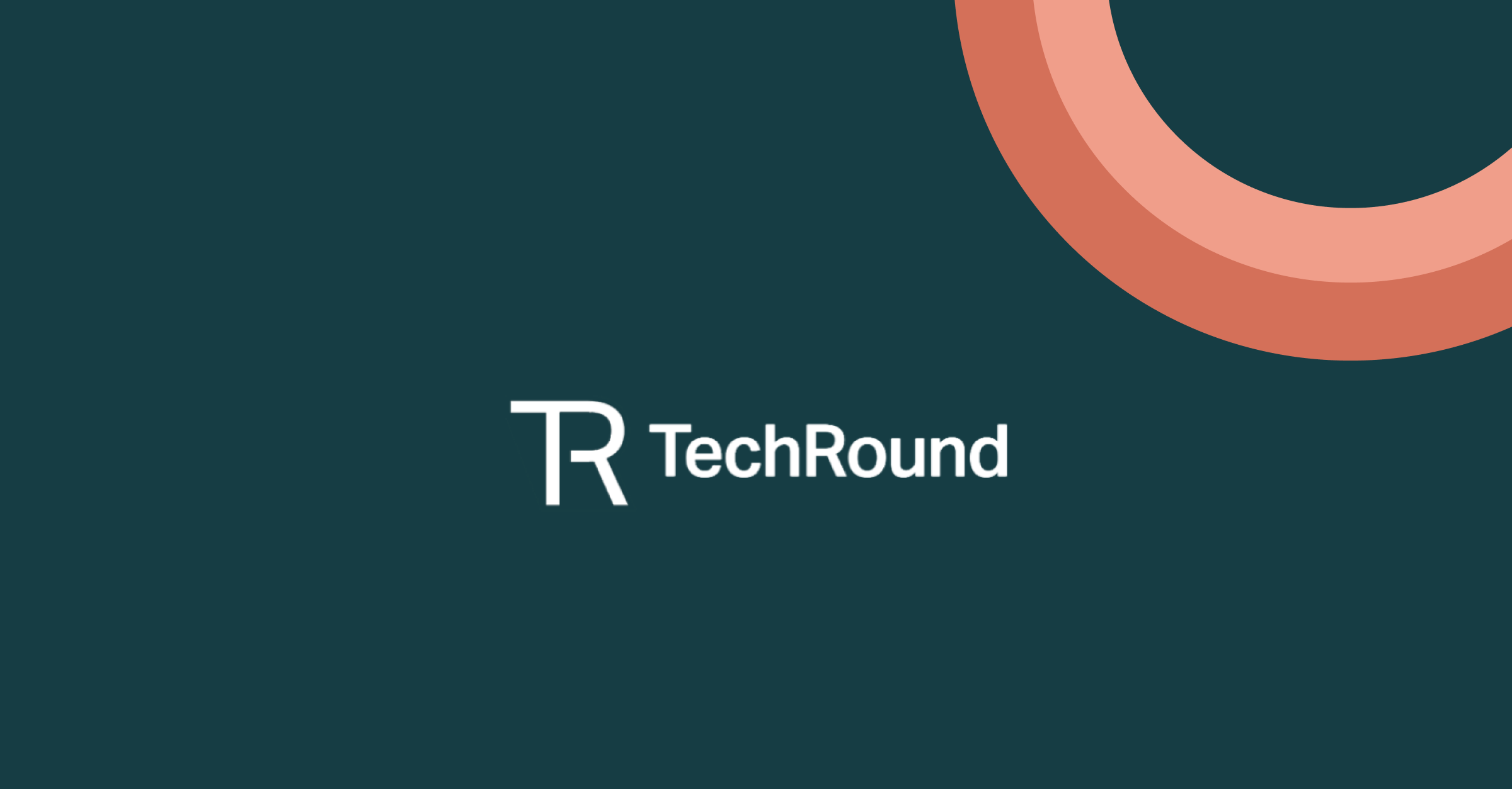 TechRound logo on a dark green background with a peach graphic