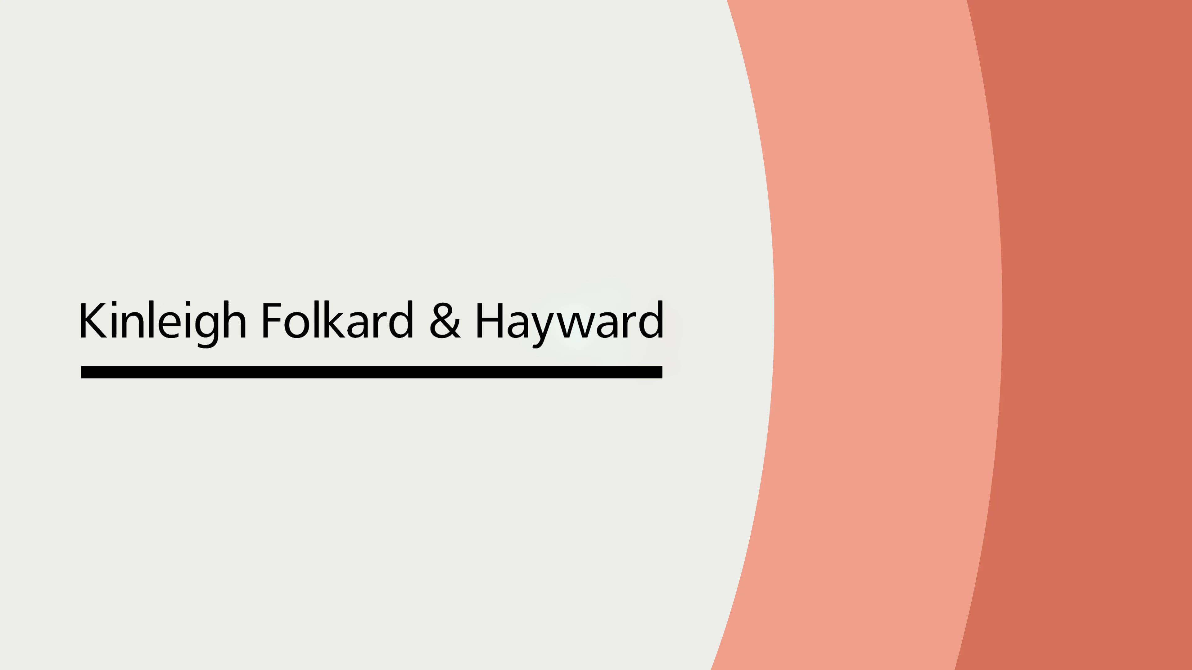 Kinleigh Folkard & Hayward logo on a Thirdfort background